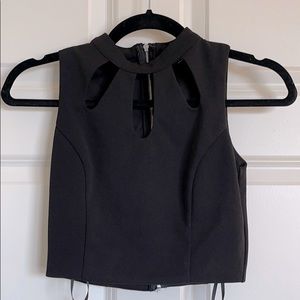 Black crop top